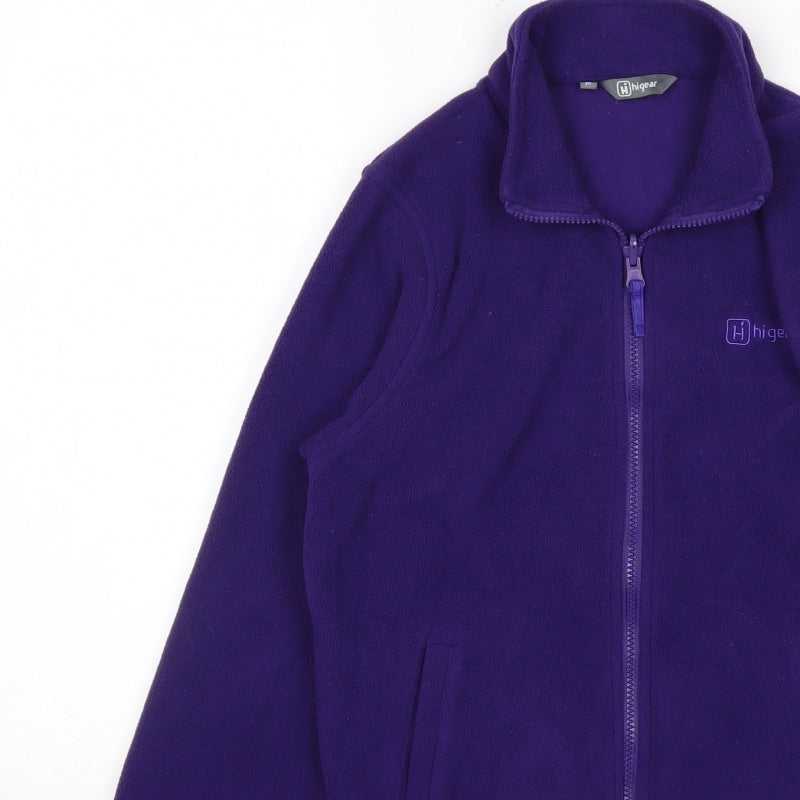 Highgear Unisex Kids Purple 11-12 Years Fleece Full-Zip Basic Jacket