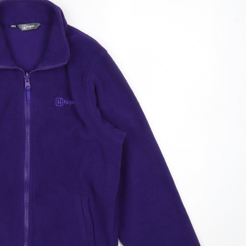 Highgear Unisex Kids Purple 11-12 Years Fleece Full-Zip Basic Jacket