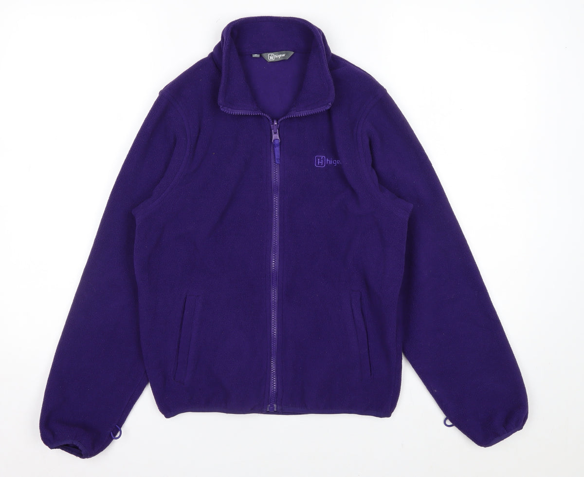 Highgear Unisex Kids Purple 11-12 Years Fleece Full-Zip Basic Jacket