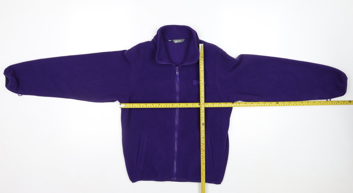 Highgear Unisex Kids Purple 11-12 Years Fleece Full-Zip Basic Jacket