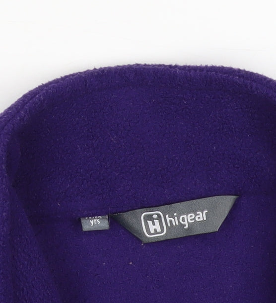 Highgear Unisex Kids Purple 11-12 Years Fleece Full-Zip Basic Jacket