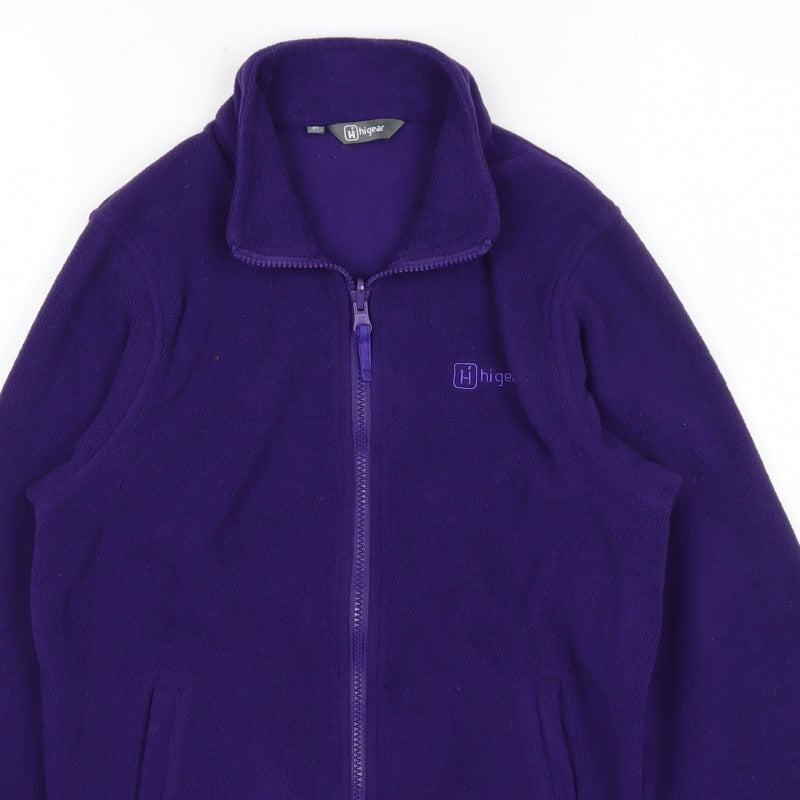 Highgear Unisex Kids Purple 11-12 Years Fleece Full-Zip Basic Jacket