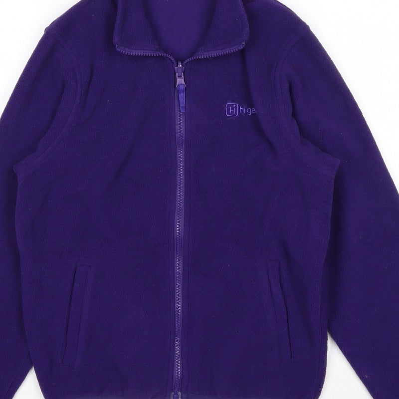 Highgear Unisex Kids Purple 11-12 Years Fleece Full-Zip Basic Jacket