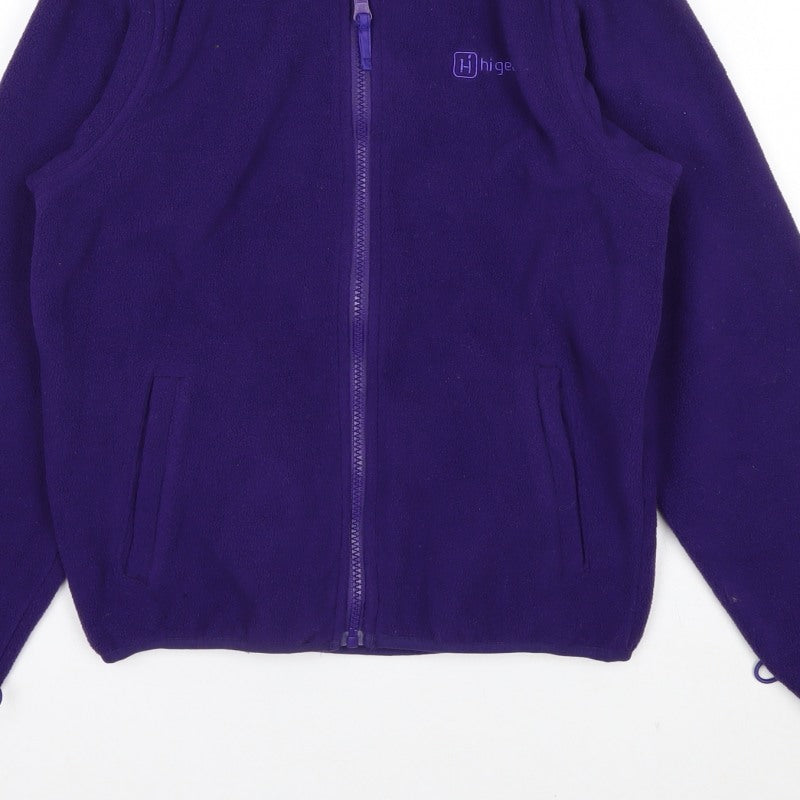 Highgear Unisex Kids Purple 11-12 Years Fleece Full-Zip Basic Jacket