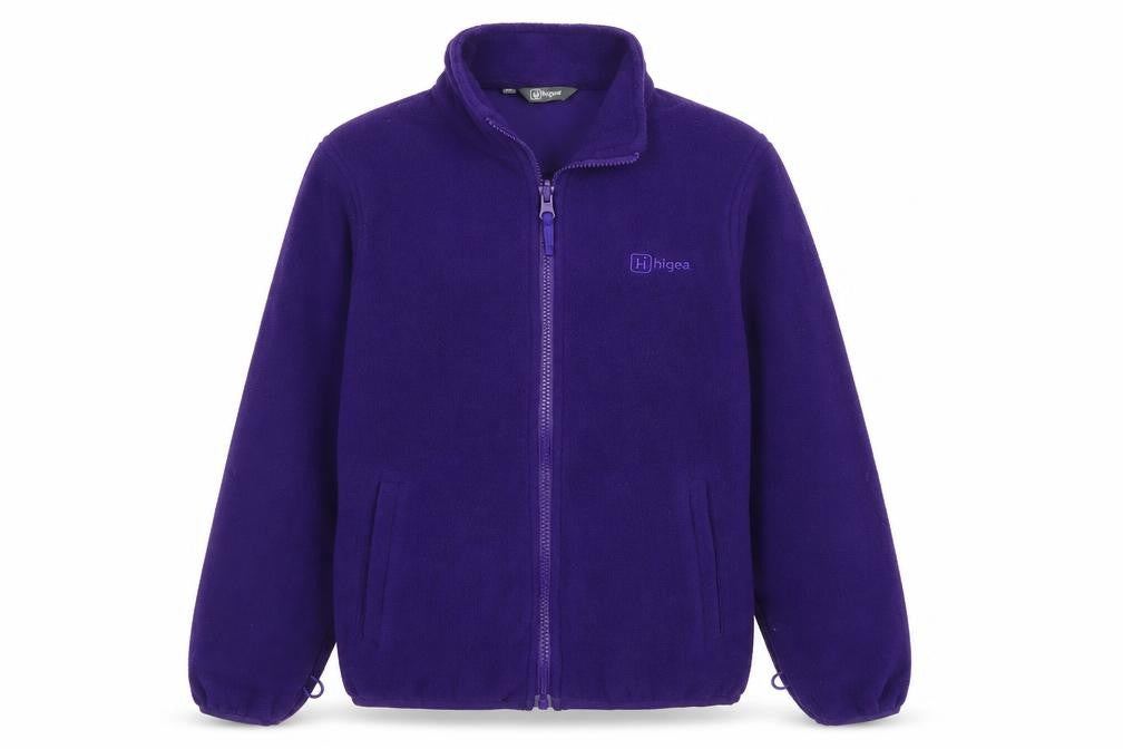 Highgear Unisex Kids Purple 11-12 Years Fleece Full-Zip Basic Jacket