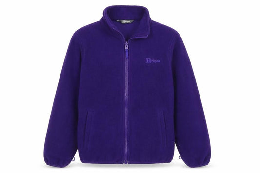 Highgear Unisex Kids Purple 11-12 Years Fleece Full-Zip Basic Jacket