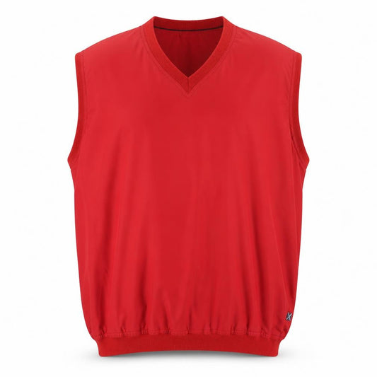 Sunderland of Scotland Men Red 3XL Golf Sleeveless V-Neck Pullover