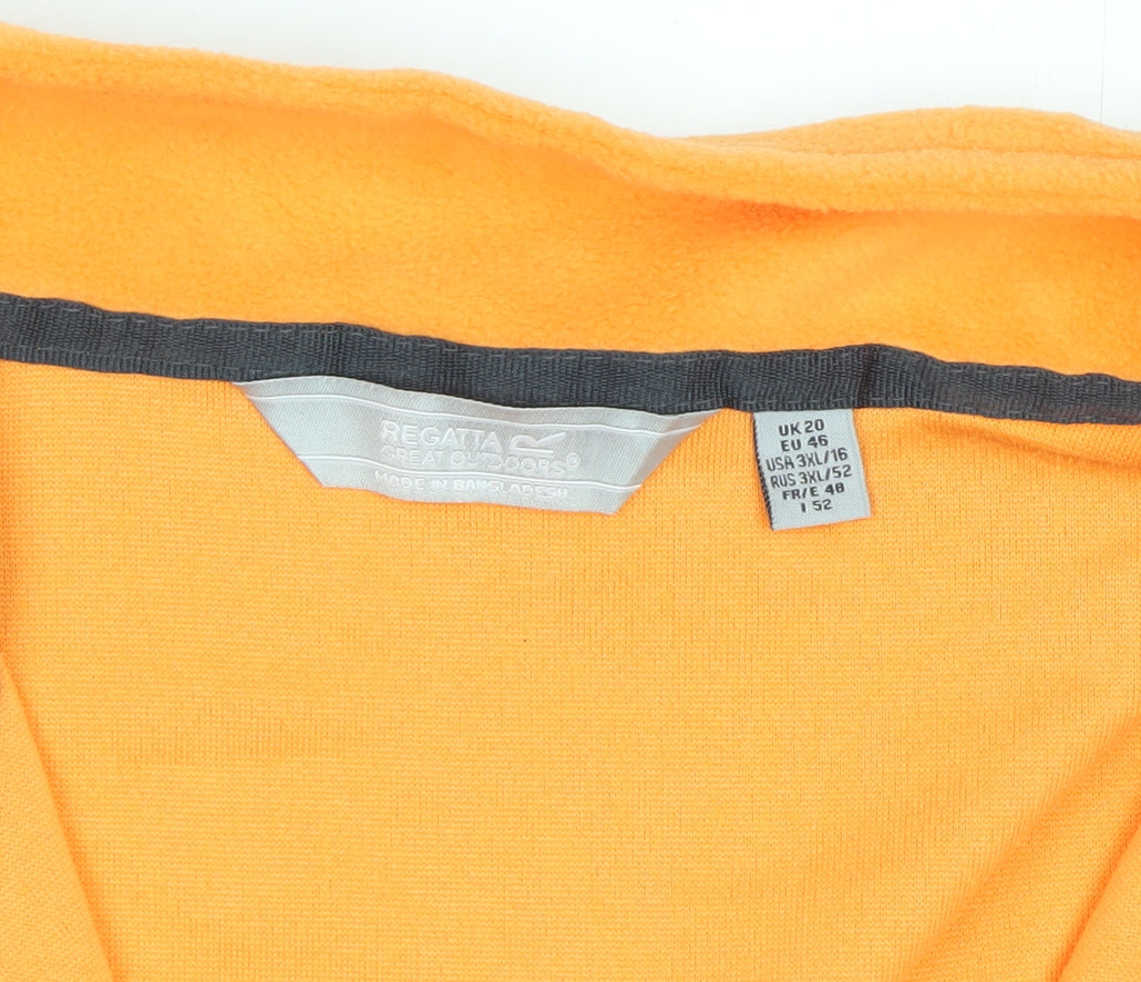 Regatta Women’s Orange UK 20 1/2 Zip Fleece Pullover Sweatshirt