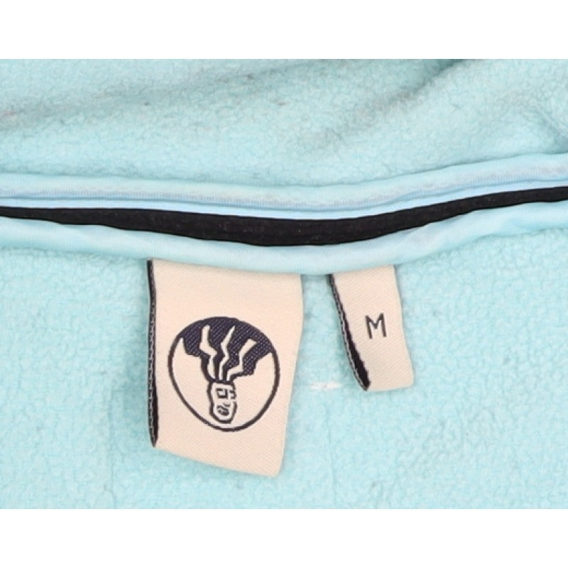 Fat Face Women’s Black Fleece Zip Jacket M Blue Trim