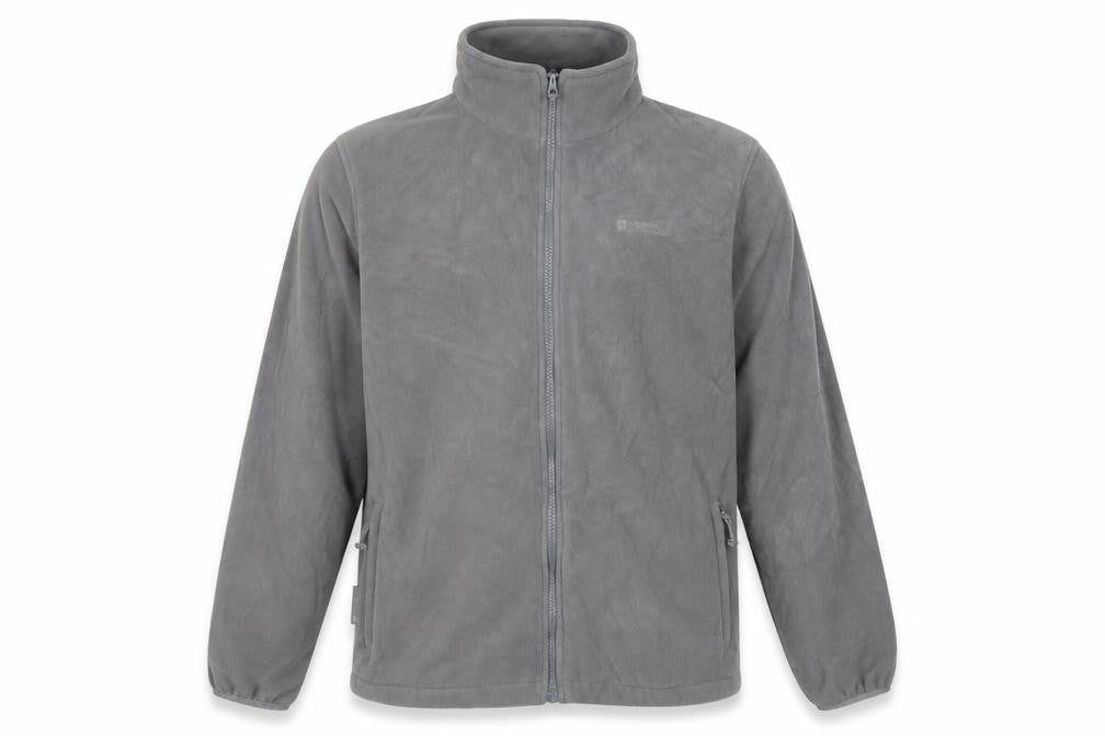 Mountain Warehouse Unisex Grey 2XL Fleece Full Zip Outdoor Jacket