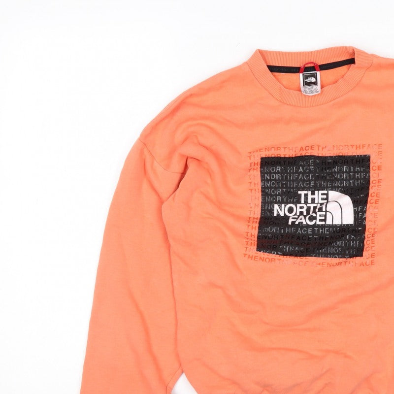 The North Face Women’s Orange XS Pullover Graphic Sweatshirt