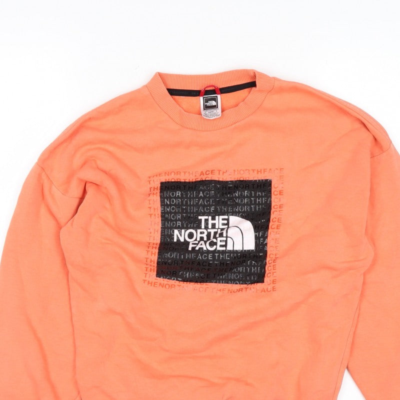 The North Face Women’s Orange XS Pullover Graphic Sweatshirt