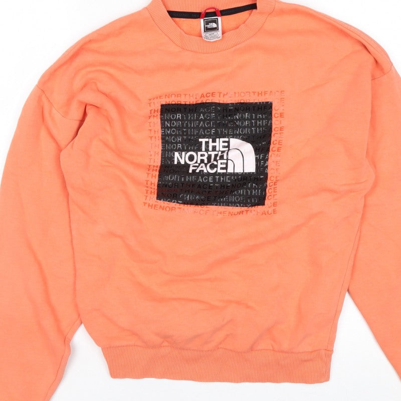 The North Face Women’s Orange XS Pullover Graphic Sweatshirt