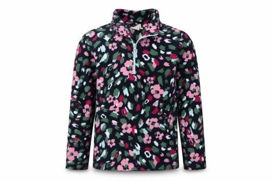 Mountain Warehouse Girls Multicoloured Floral Fleece Jacket 5-6 Years 1/4 Zip