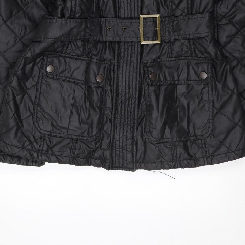 Marks & Spencer Women’s Black UK 12 Quilted Belted Puffer Jacket