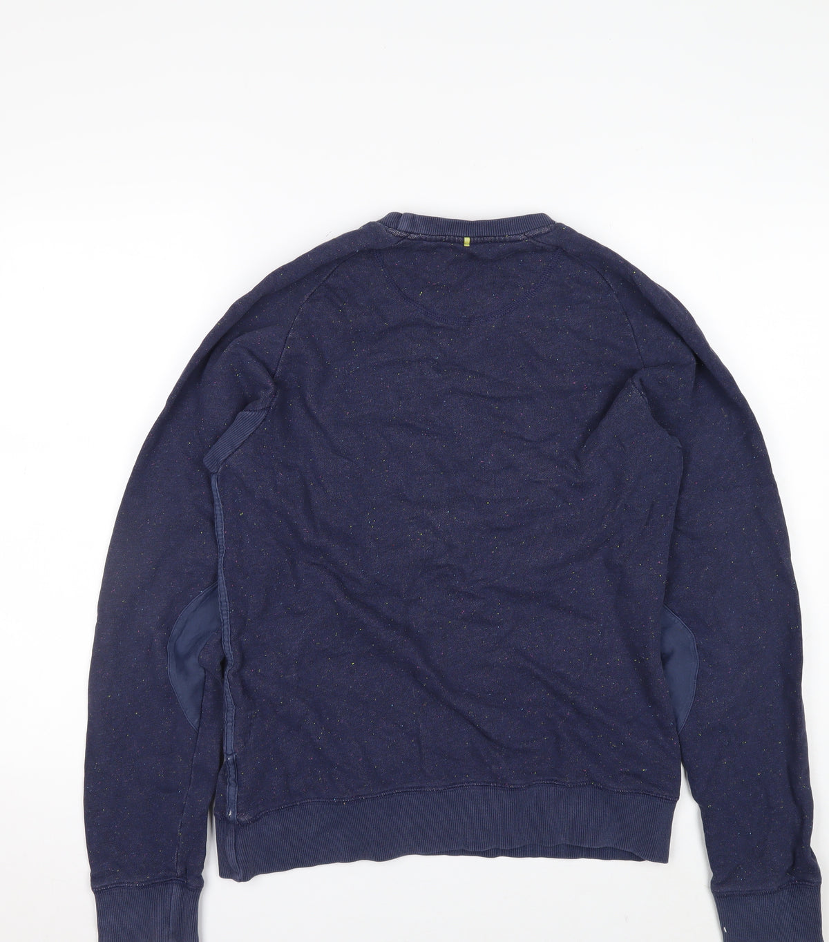 Pretty Green Men’s Blue S Crew Neck Zip Pocket Sweatshirt