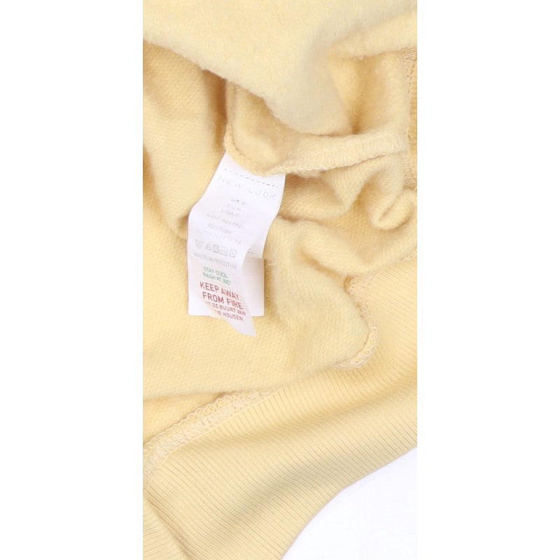 New Look Women Yellow Varsity League Graphic Sweatshirt UK S Pullover