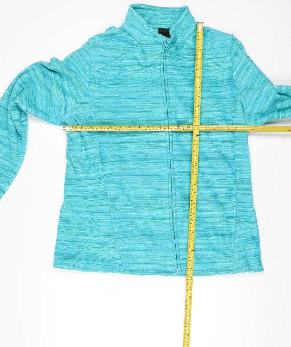 Quechua Women Blue 2XL Fleece Full Zip Hiking Jacket