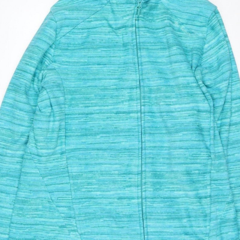 Quechua Women Blue 2XL Fleece Full Zip Hiking Jacket