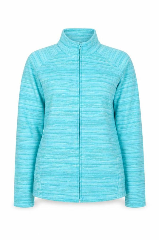 Quechua Women Blue 2XL Fleece Full Zip Hiking Jacket