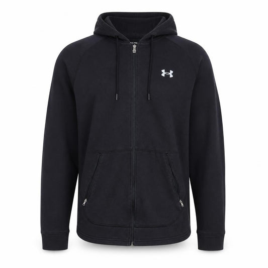 Under Armour Men’s Black L Loose Full Zip Fleece Hoodie