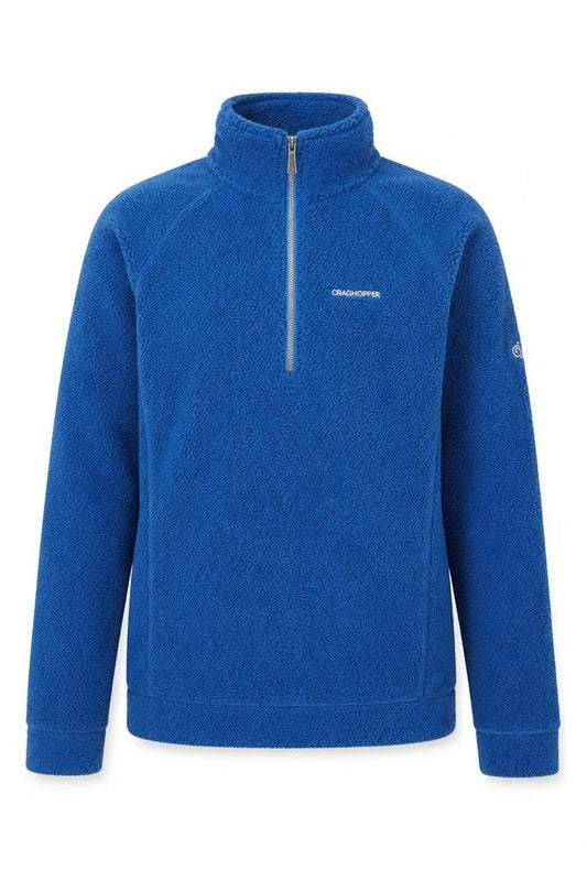 Craghoppers Unisex Blue M Sherpa Fleece 1/4 Zip Pullover Hiking Top