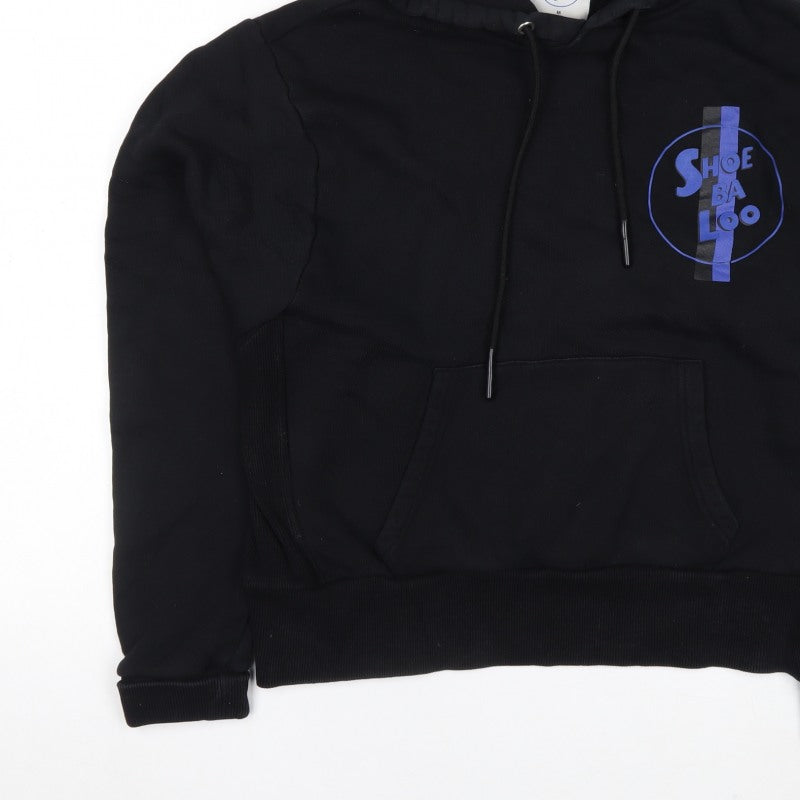 Shoe Ba Loo Women’s Black M Pullover Hoodie Logo Cotton