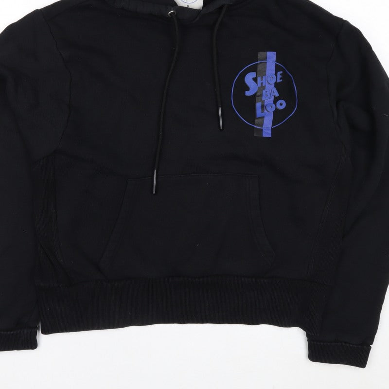 Shoe Ba Loo Women’s Black M Pullover Hoodie Logo Cotton