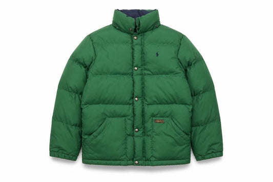 Polo Ralph Lauren Boys Green Down Puffer Jacket 14-15 Years L