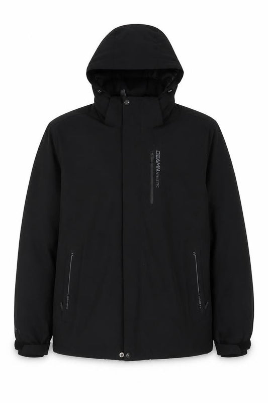 Dong Heng Boys Black XL Hooded Ski Jacket Padded Outdoor Coat