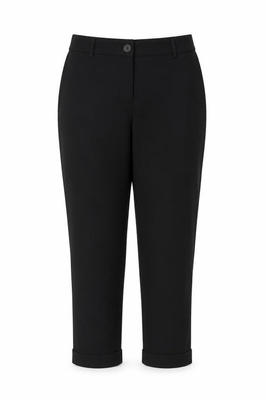 Mint Velvet Women’s Black Size 14 Cropped Tapered Work Trousers