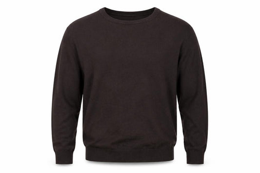 Marks & Spencer Men Brown L Cashmere Silk Blend Crew Neck Pullover Jumper
