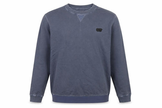 AlphaTauri Men’s Blue XL Crew Neck Logo Cotton Pullover Sweatshirt