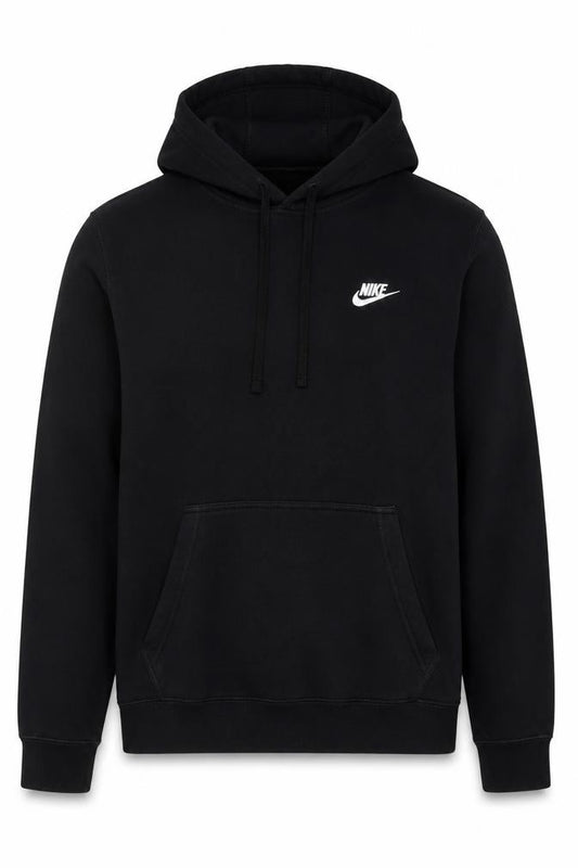 Nike Men’s Black L Pullover Hoodie Logo Sports Fleece