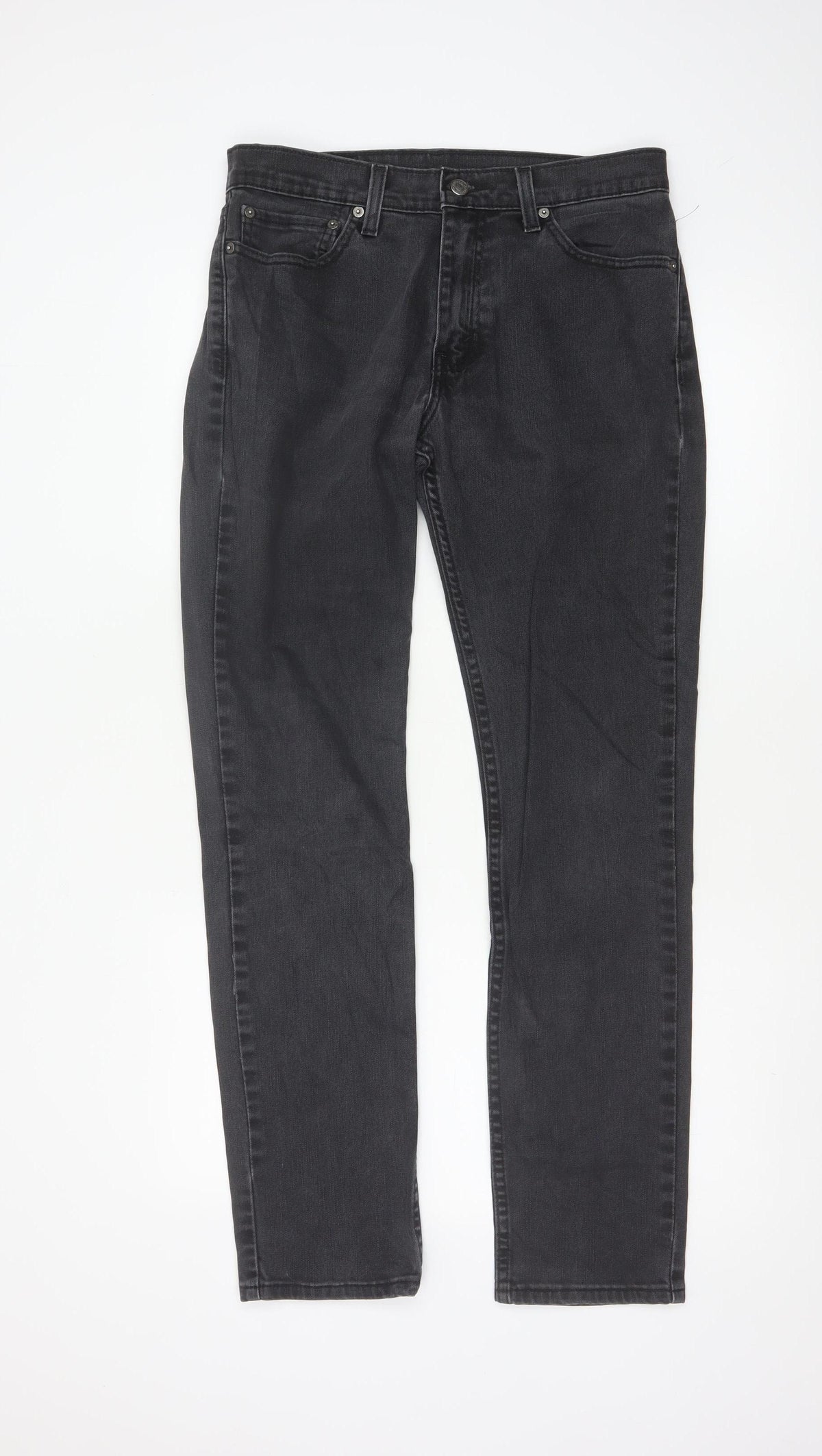 Levi's 511 Men's Black 32x32 Slim Straight Jeans 5-Pocket