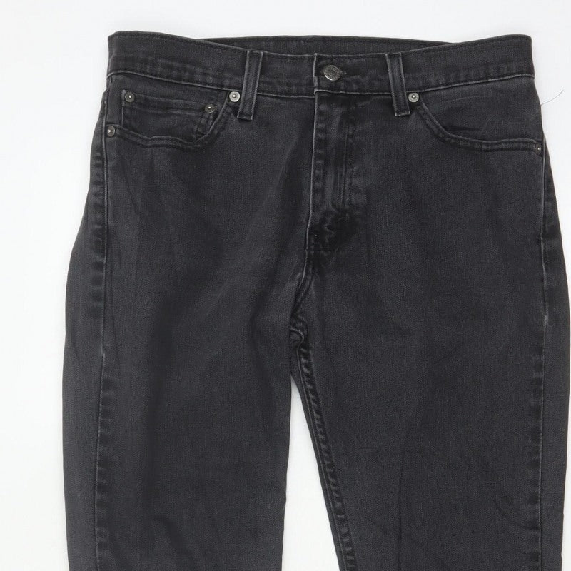 Levi's 511 Men's Black 32x32 Slim Straight Jeans 5-Pocket