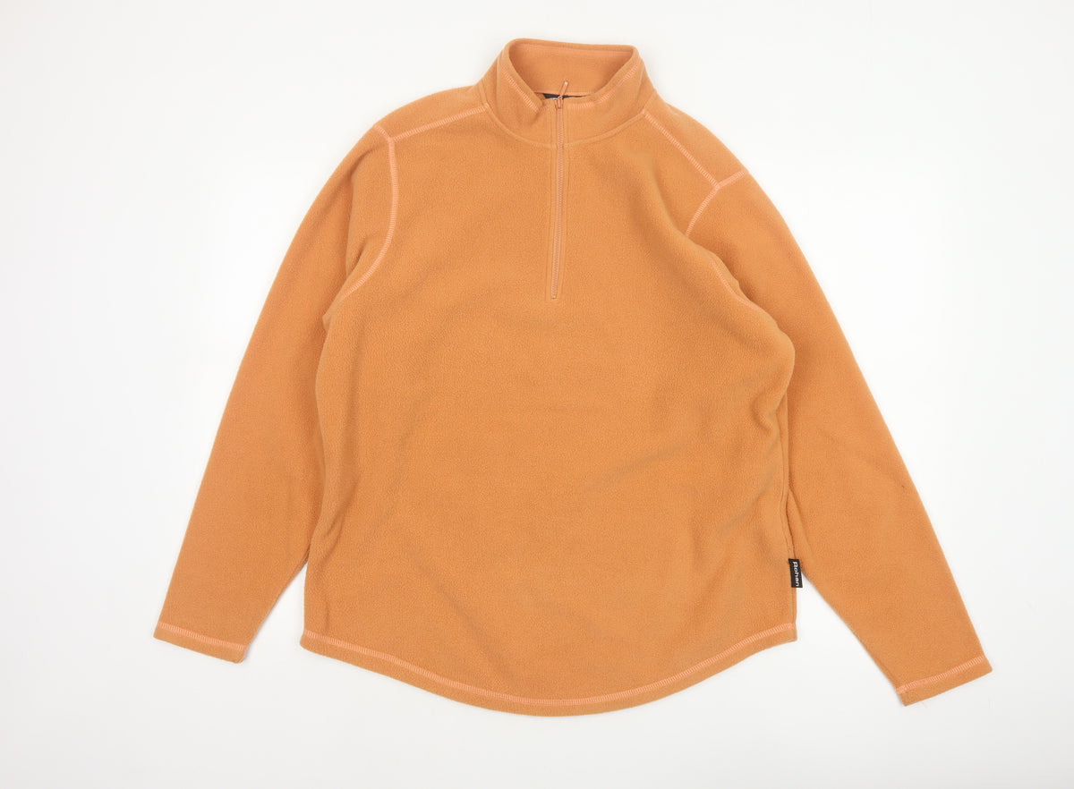 Rohan Women’s Orange L Vital Zip Fleece Pullover Sweatshirt