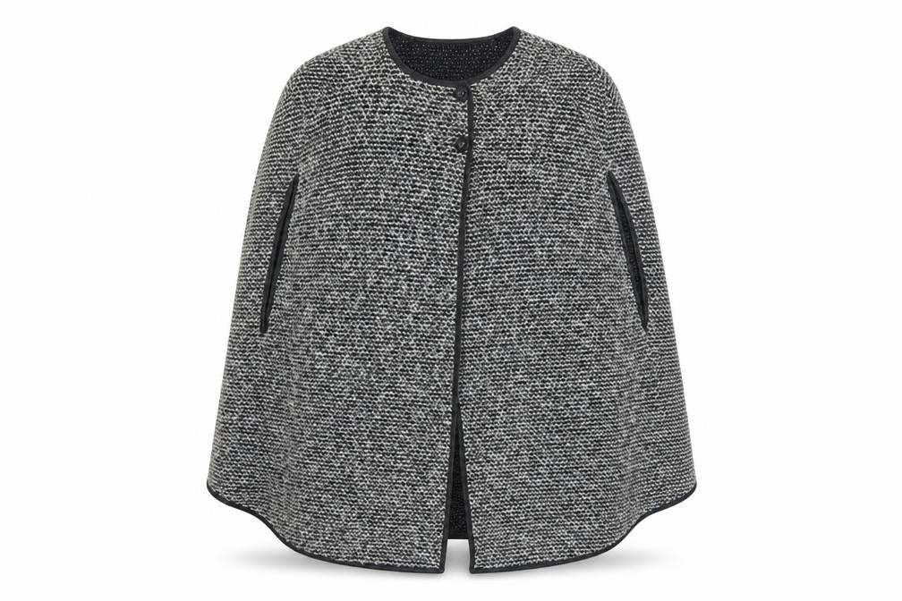 Next Women's Grey Size 14 Knit Collarless Button Pocket Jacket