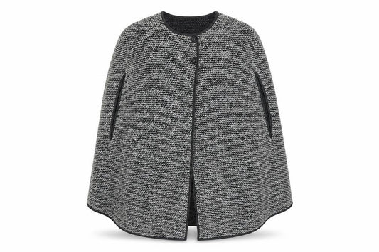 Next Women's Grey Size 14 Knit Collarless Button Pocket Jacket