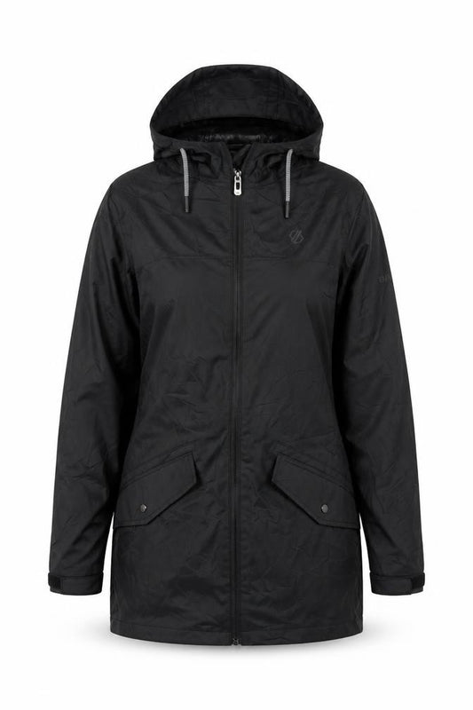 Dare2b Women’s Black UK 8 Hooded Ared 3000 Waterproof Parka Jacket