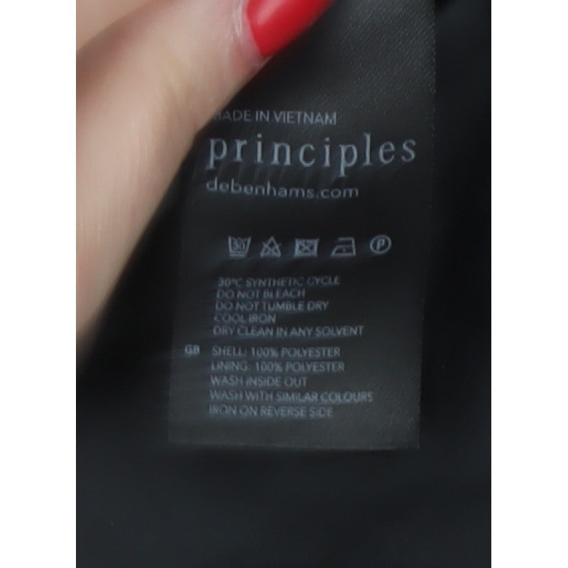 Principles Women’s Green Size 22 Double-Breasted Pea Coat