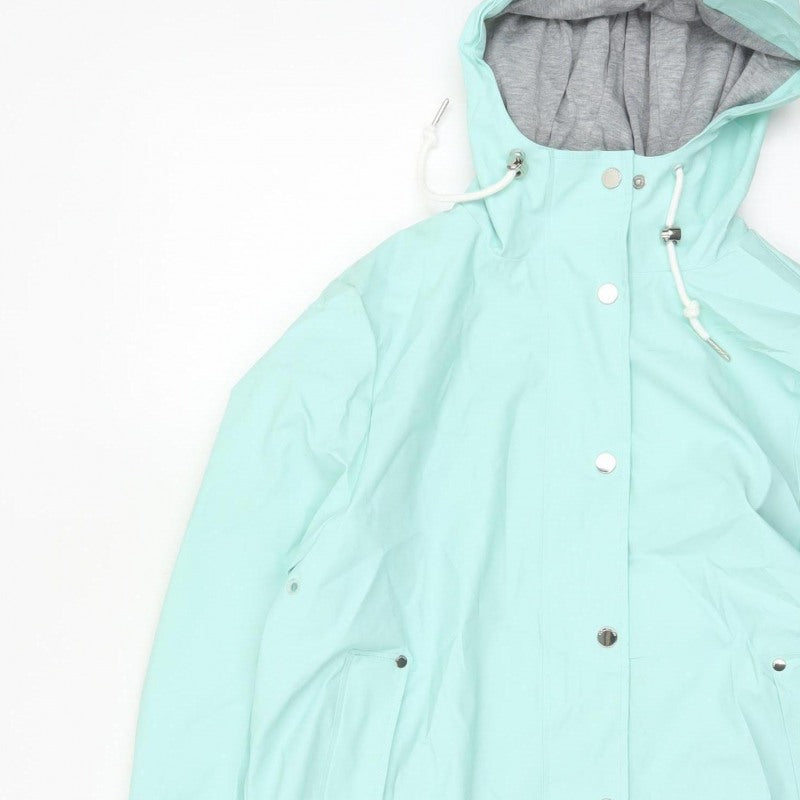Marks & Spencer Women's Green UK 14 Petite Hooded Rain Jacket
