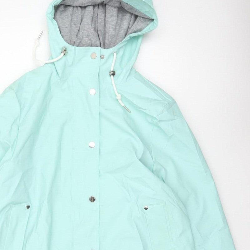 Marks & Spencer Women's Green UK 14 Petite Hooded Rain Jacket