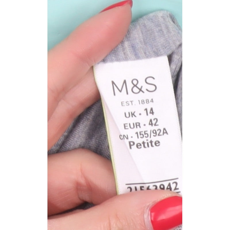 Marks & Spencer Women's Green UK 14 Petite Hooded Rain Jacket