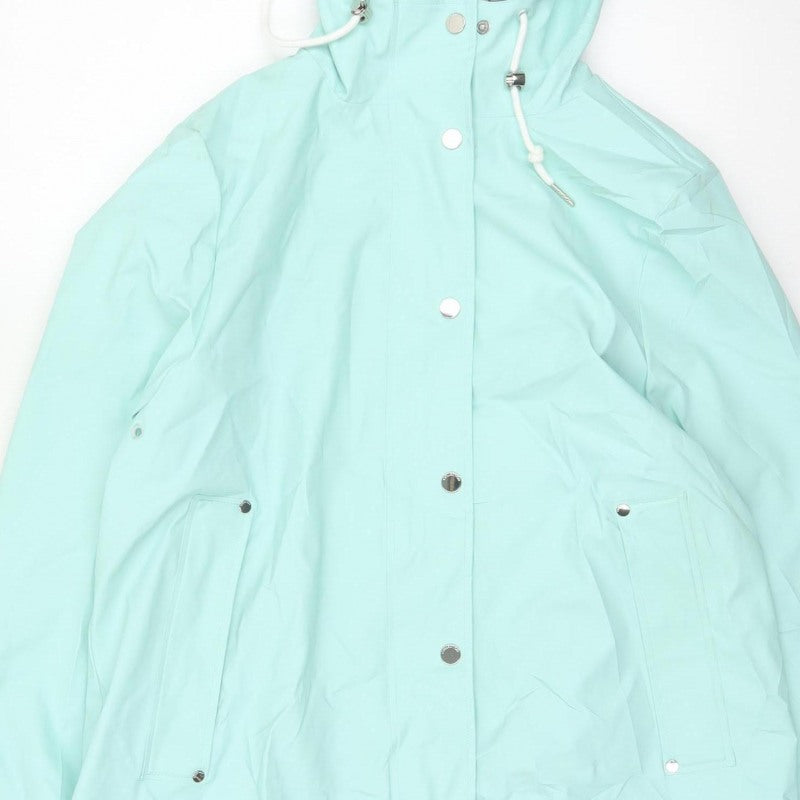 Marks & Spencer Women's Green UK 14 Petite Hooded Rain Jacket