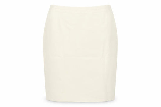 Planet Women Ivory UK 10 Silk Wool Pencil Knee Length Skirt
