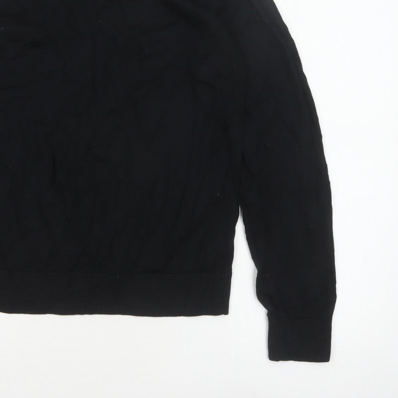 Gap Men’s Black Merino Wool V-Neck Pullover Jumper M