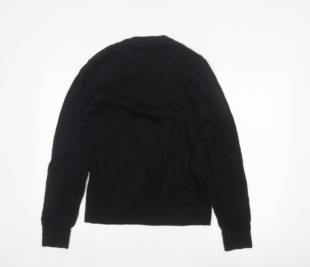 Gap Men’s Black Merino Wool V-Neck Pullover Jumper M
