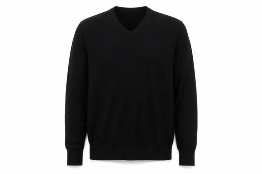 Gap Men’s Black Merino Wool V-Neck Pullover Jumper M