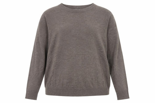 Marks & Spencer Women Brown Size 16 Crew Neck Acrylic Knit Jumper